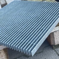Outlet - Gully - Längsstabrost / 390x390 mm / TS...