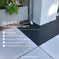 K60-Barfußrost 288 x 1000 mm // Ecke links