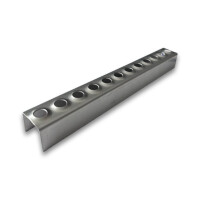 Leitersprosse 400 mm, 35x35 mm in V4A 1-reihig für...