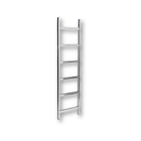 Schachtleiter Stahl verzinkt 300 mm Lichte Weite, Holm 50x20 mm, Länge 560 - 5880 mm 4480 mm (16 Sprossen)