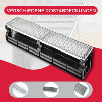 Entwässerungsrinne CANYON 3.0 aus recyceltem...