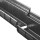 Entwässerungsrinne CANYON 3.0 aus recyceltem Kunststoff, Komplettset Rost + 3x Konsolen | Länge 1000 mm, Breite 207 mm, Höhe 250 mm Press-Gitterrost Ohne Türprofil