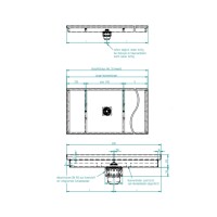 Outlet- Schmutzfangwanne / 2270 x 600 mm / inklusive...