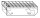 Fluchttreppenstufe 900x270 mm, 30x30, verzinkt